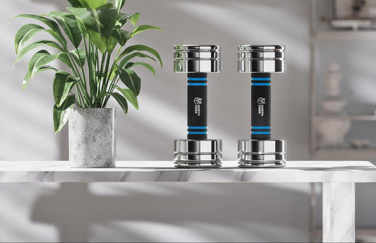 Kurzhanteln 2er Set 5kg (2,5kg/3,5kg/4kg/5kg) - Verstellbare Hanteln Set mit Schaumstoff-Griff - Hantelset Ultrakompakt für Zuhause (Standard-Version 5kg×2)