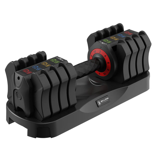 EnterSports Verstellbares Kurzhantel Set (10kg/22lb), 5-in-1 Hanteln Set Platzsparend mit rutschfestem Griff, Hanteltraining Gewichte für Homegym & Krafttraining, Profi Equipment für Herren & Damen