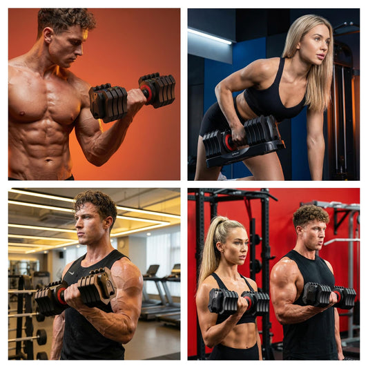 EnterSports Verstellbares Kurzhantel Set (10kg/22lb), 5-in-1 Hanteln Set Platzsparend mit rutschfestem Griff, Hanteltraining Gewichte für Homegym & Krafttraining, Profi Equipment für Herren & Damen